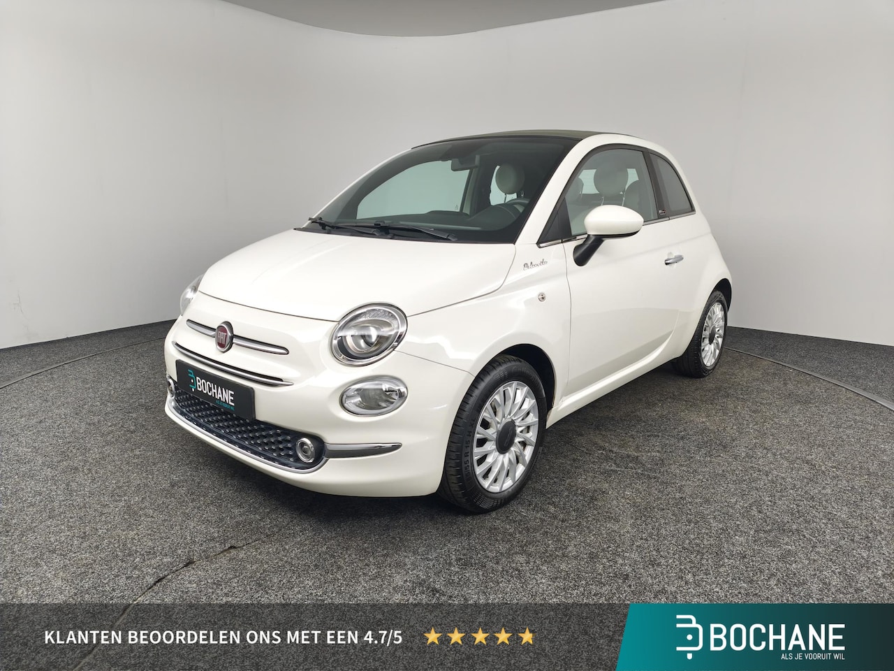 Fiat 500 C - 1.0 Hybrid Dolcevita | Panoramadak | Navigatie | Climate Control | Parkeersensoren | - AutoWereld.nl
