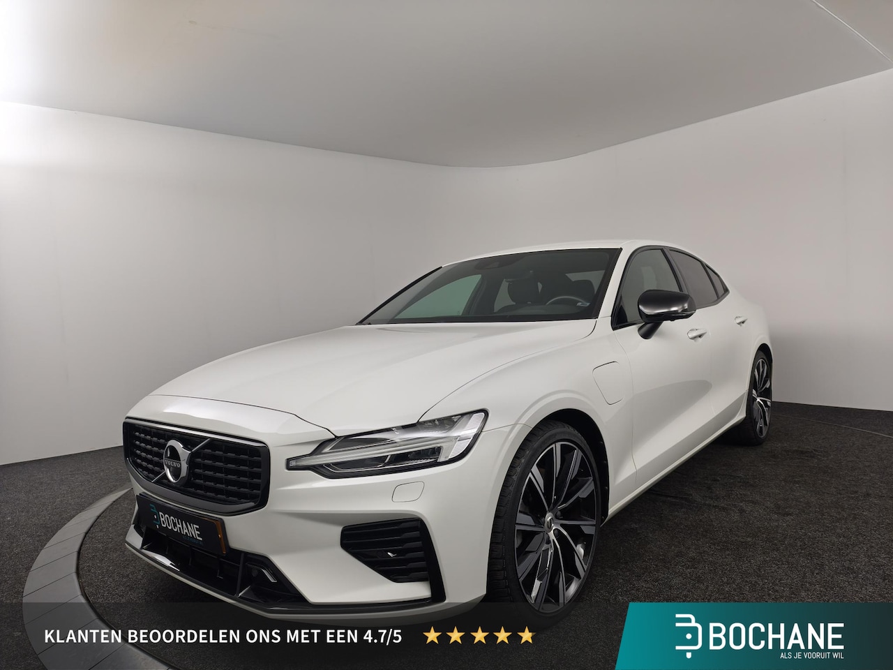 Volvo S60 - 2.0 Recharge T6 AWD R-Design LEDEREN BEKLEDING | RONDOM ZICHT CAMERA | R-DESIGN - AutoWereld.nl