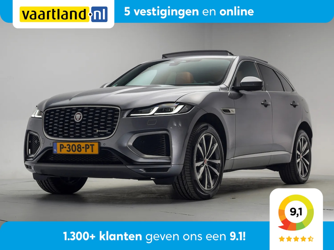 Jaguar F-Pace - P400e PHEV R-Dynamic SE [ Panorama Leder Meridian Apple/Android Navi Camera ] - AutoWereld.nl