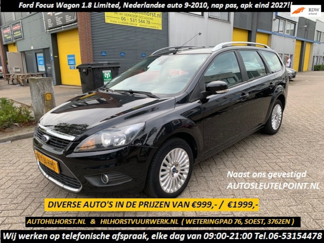 Ford Focus Wagon - 1.8 Limited 1.8 Limited, ( nette Nederlandse auto. boekje - nap-pas , diverse rond deze prijzen ) - AutoWereld.nl