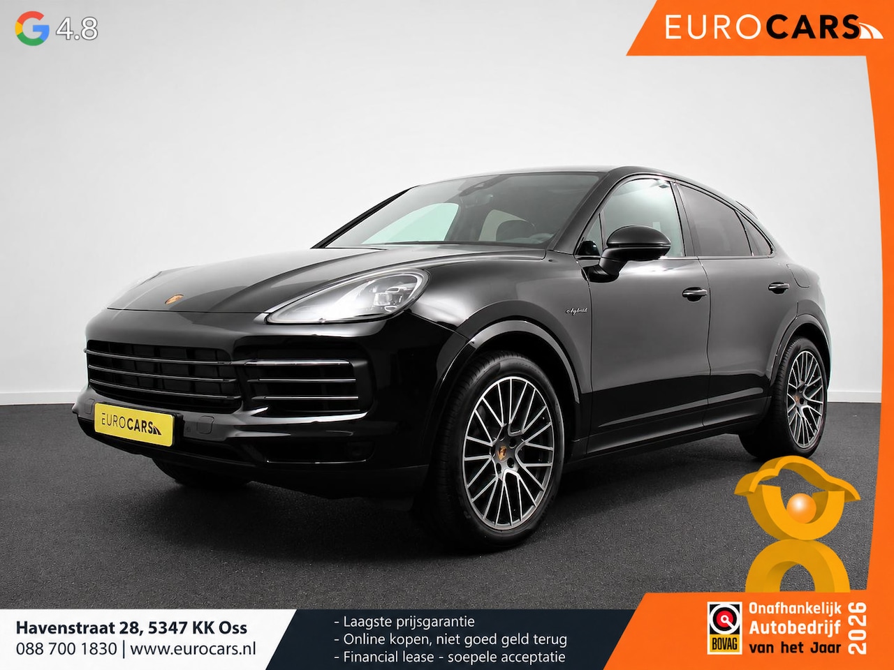 Porsche Cayenne Coupé - 3.0 E-Hybrid 462pk Platinum Edition DEMO! Luchtvering Leder Panoramadak Camera Navigatie E - AutoWereld.nl