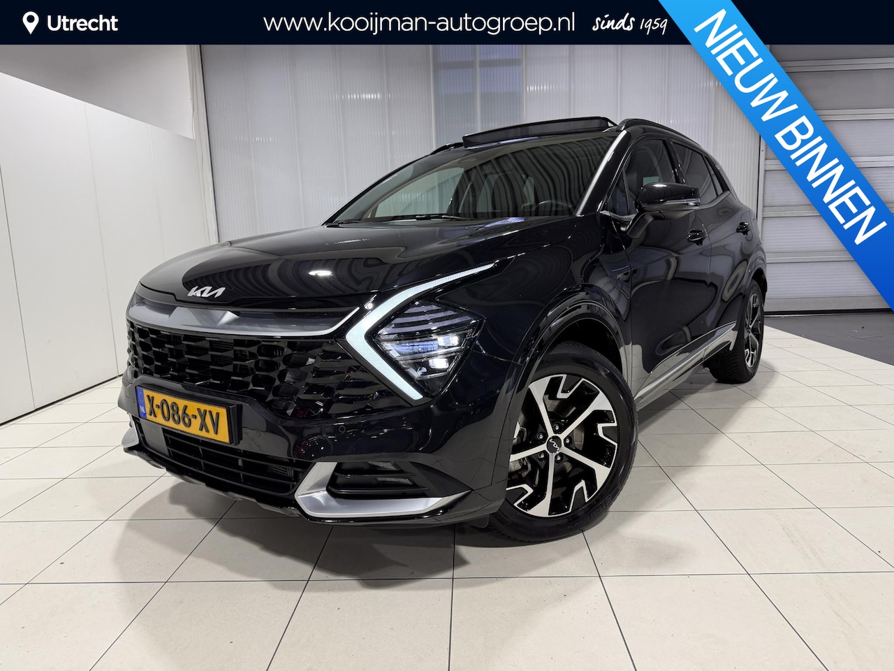 Kia Sportage - 1.6 T-GDi Hybrid DynamicPlusLine Stoel en Stuur verwarming, Schuif kantel dak, Apple Carpl - AutoWereld.nl