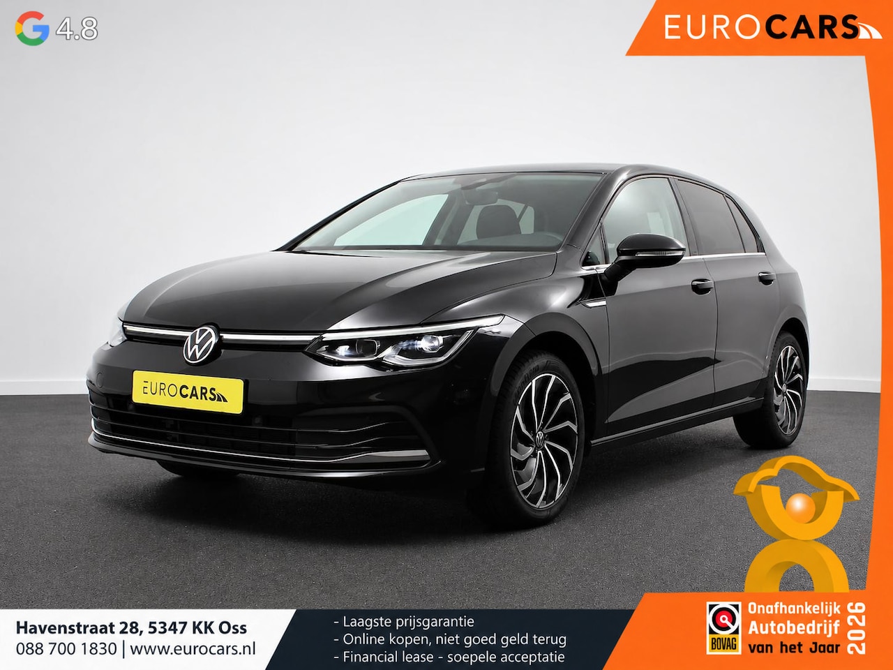 Volkswagen Golf - 1.5 eTSI 130pk Automaat Style Sfeer verlichting Navigatie Climate control Camera Adaptive - AutoWereld.nl