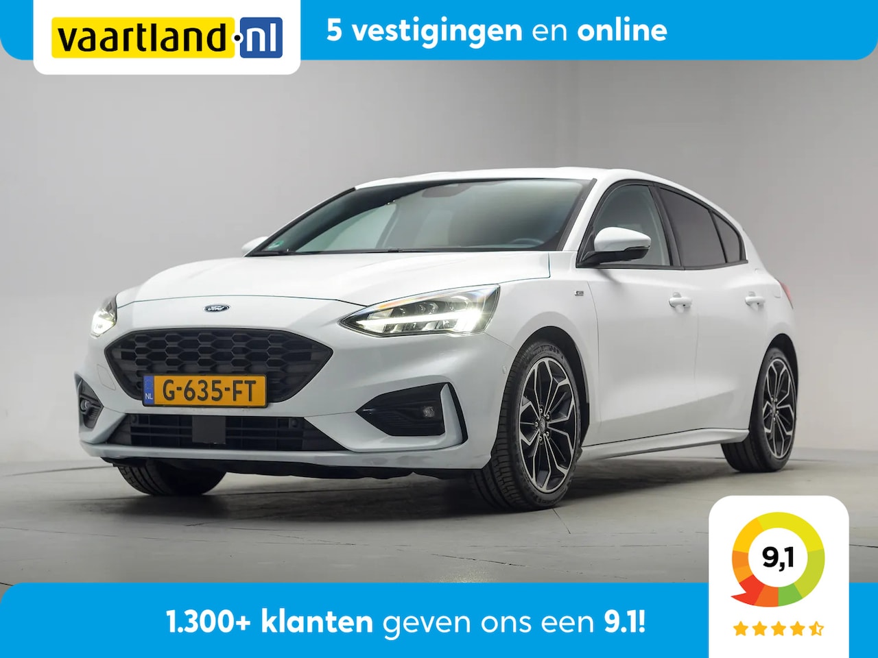 Ford Focus - 1.0 EcoBoost 125pk ST Line Business [ LED Apple/Android B&O Stoel-en stuurverwarming ] - AutoWereld.nl