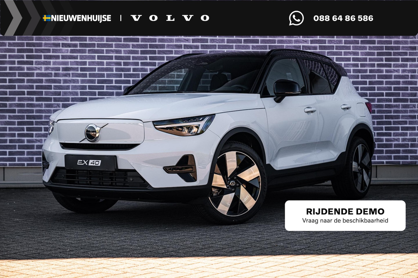Volvo EX40 - Single Motor Plus Europa 70 kWh | Adaptive Cruise Control | BLIS | Harman / Kardon | Stoel - AutoWereld.nl