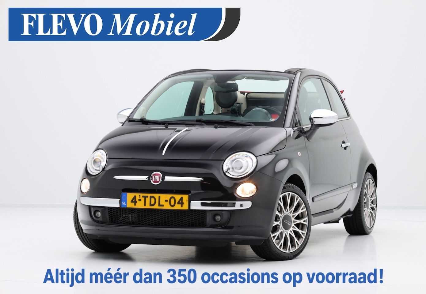Fiat 500 C - 0.9 TwinAir Rock Cabrio Xenon|Leder|Clima|LMV|Afn. Trekhaak - AutoWereld.nl