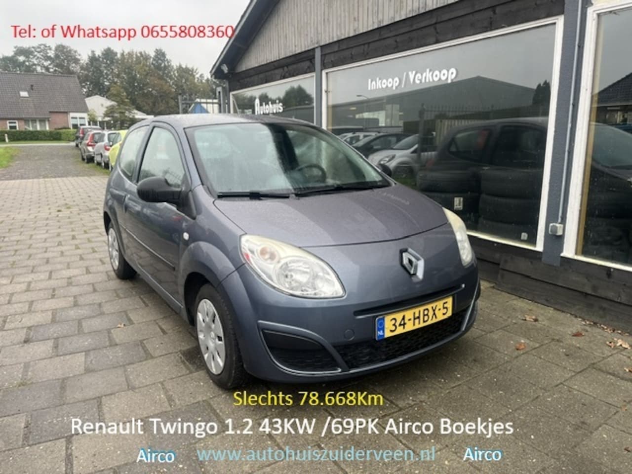Renault Twingo - 1.2 Authentique Airco Boekjes Slechts 78.668 Km - AutoWereld.nl