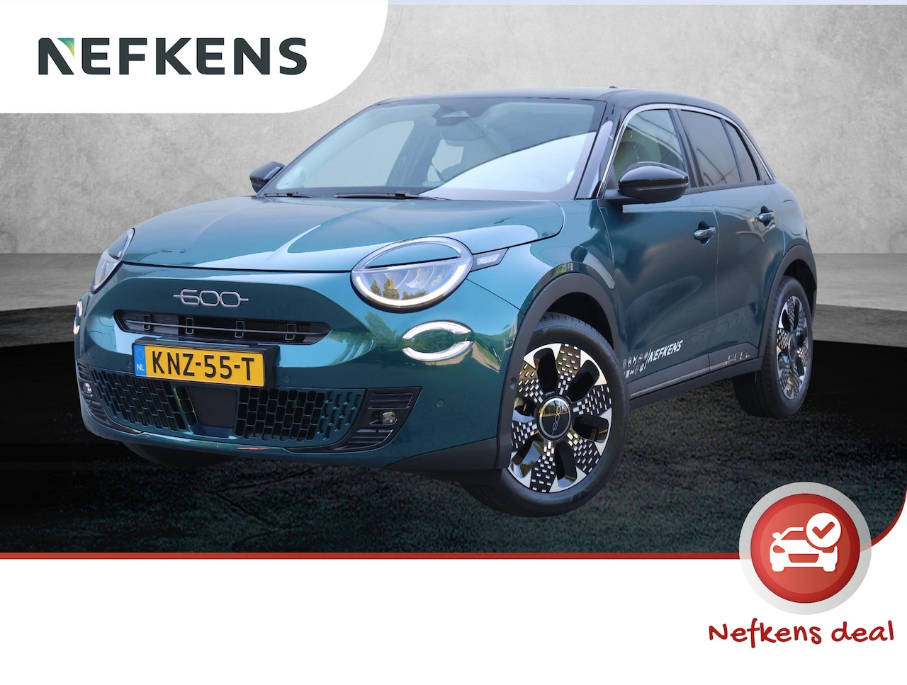 Fiat 600e - La Prima 54 kWh 156pk | DEMO | Navigatie | Leder | Automatische achterklep - AutoWereld.nl