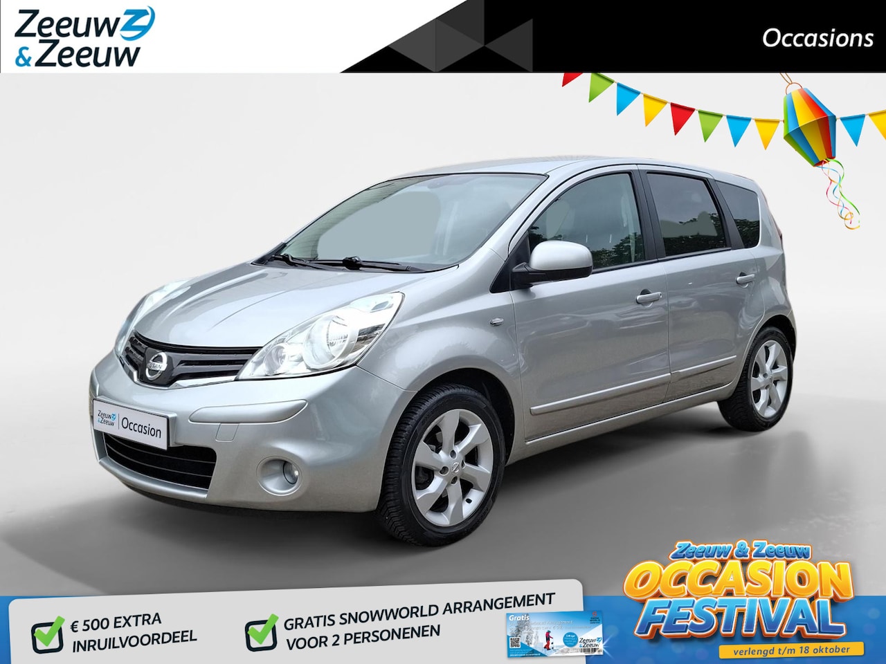Nissan Note - 1.6 Life + | TREKHAAK | ACHTERUITRIJCAMERA | AUTOMAAT | 1 JAAR BOVAG GARANTIE | LAGE KILOM - AutoWereld.nl