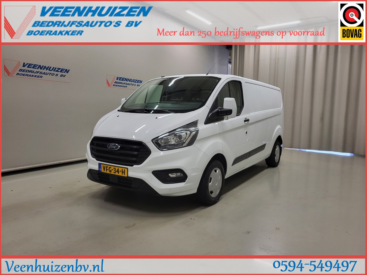 Ford Transit Custom - 2.0TDCI L2/H1 Inrichting 3-Zits Euro 6! - AutoWereld.nl