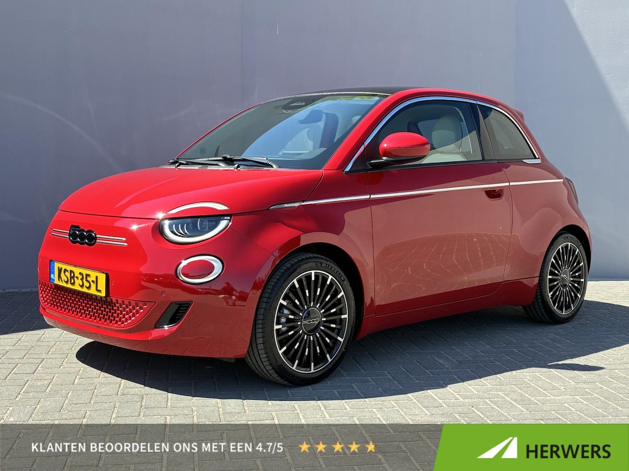 Fiat 500e - La Prima 42 kWh / SOH 93% / Apple Carplay/Android Auto / Achteruitrijcamera / Adaptieve Cr - AutoWereld.nl