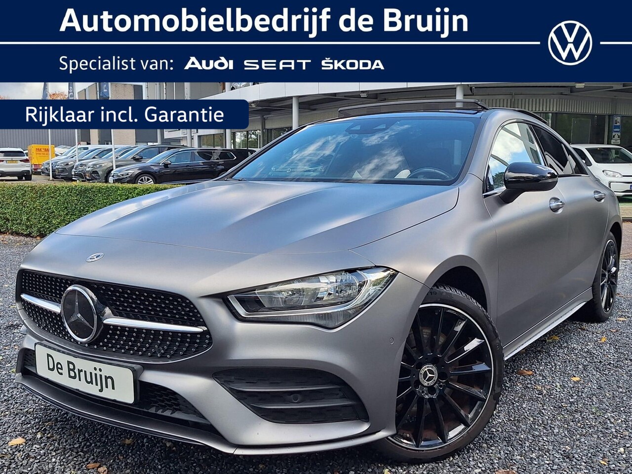 Mercedes-Benz CLA-Klasse - 250 e Coupe AMG (Pano,Camera,Leer,Virtual,Carplay,Acc) - AutoWereld.nl