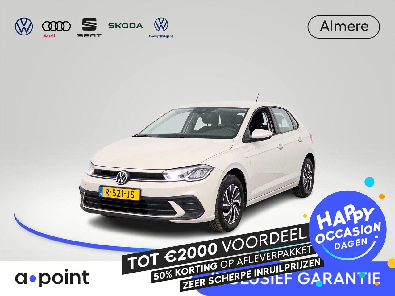 Volkswagen Polo - 1.0 TSI Life 95 pk | Navigatie via App | Adaptieve cruise control | Apple carplay / Androi - AutoWereld.nl