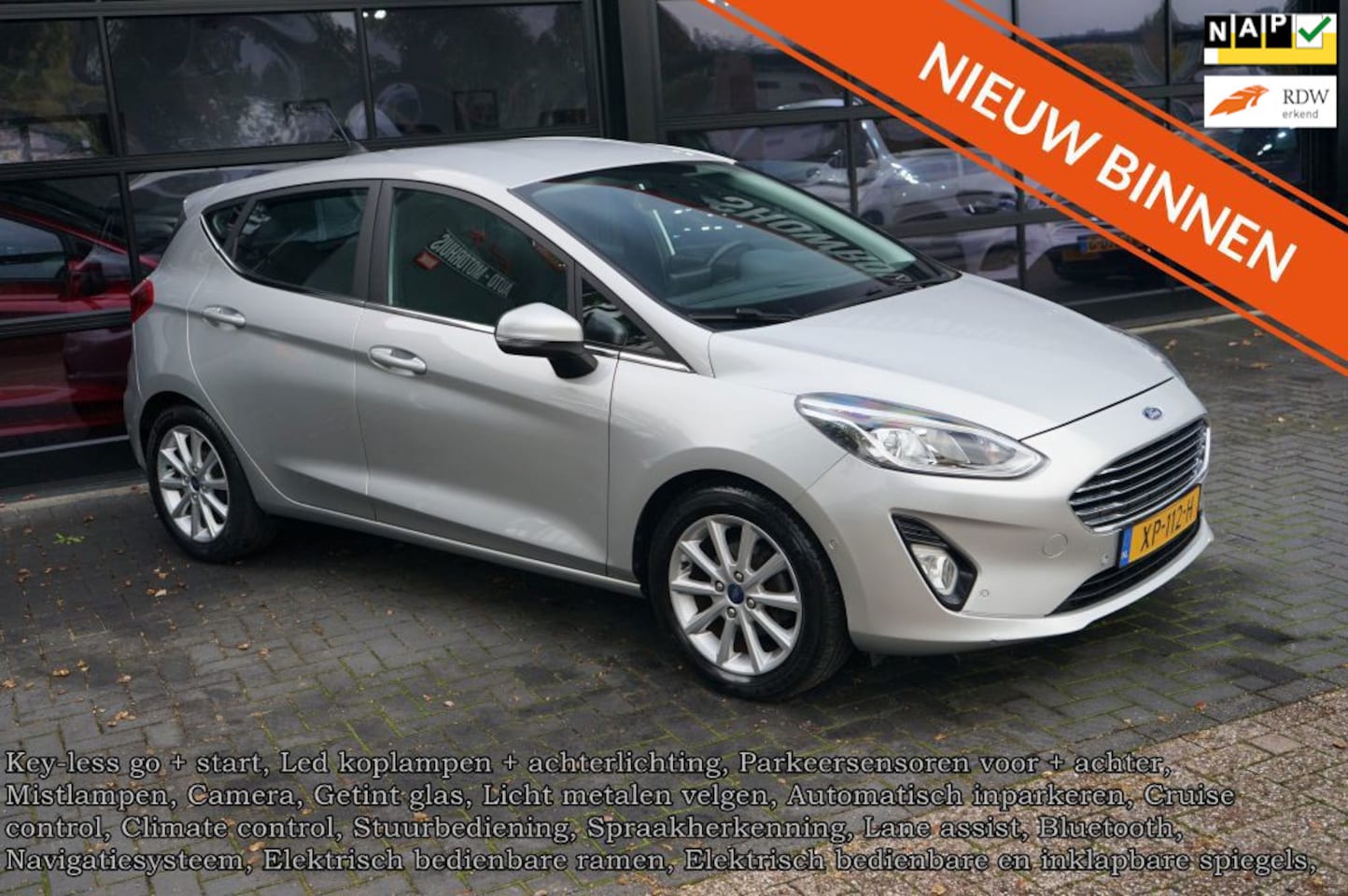 Ford Fiesta - 1.0 EcoBoost Titanium 1.0 EcoBoost Titanium, Camera, Clima, CC, lane assist, Navi - AutoWereld.nl
