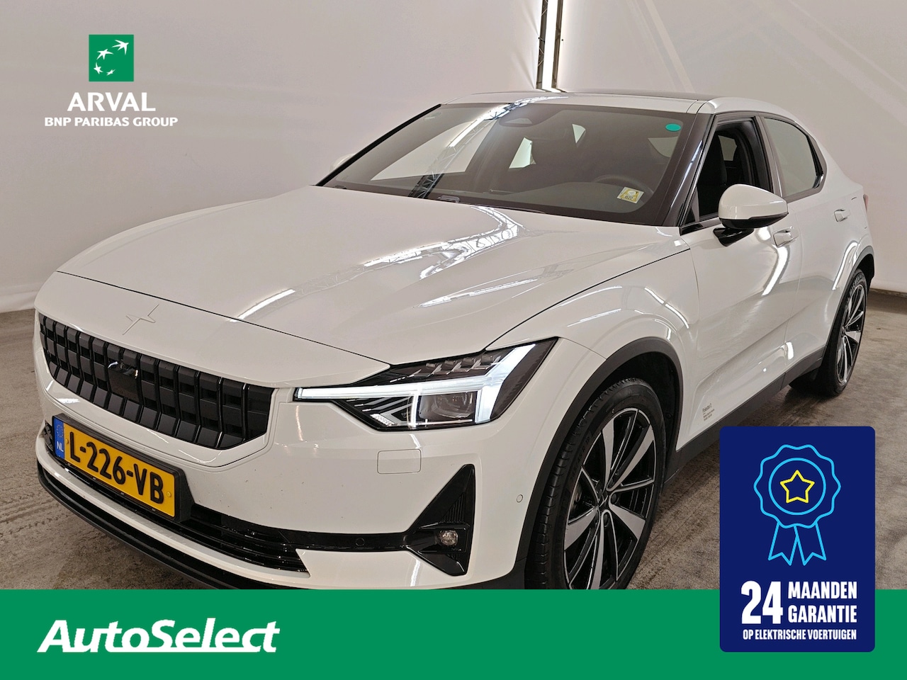 Polestar 2 - 78kWh 408pk Long Range Dual Motor Launch Edition | SOH 92%| CarPlay | Panoramadak | Keyles - AutoWereld.nl