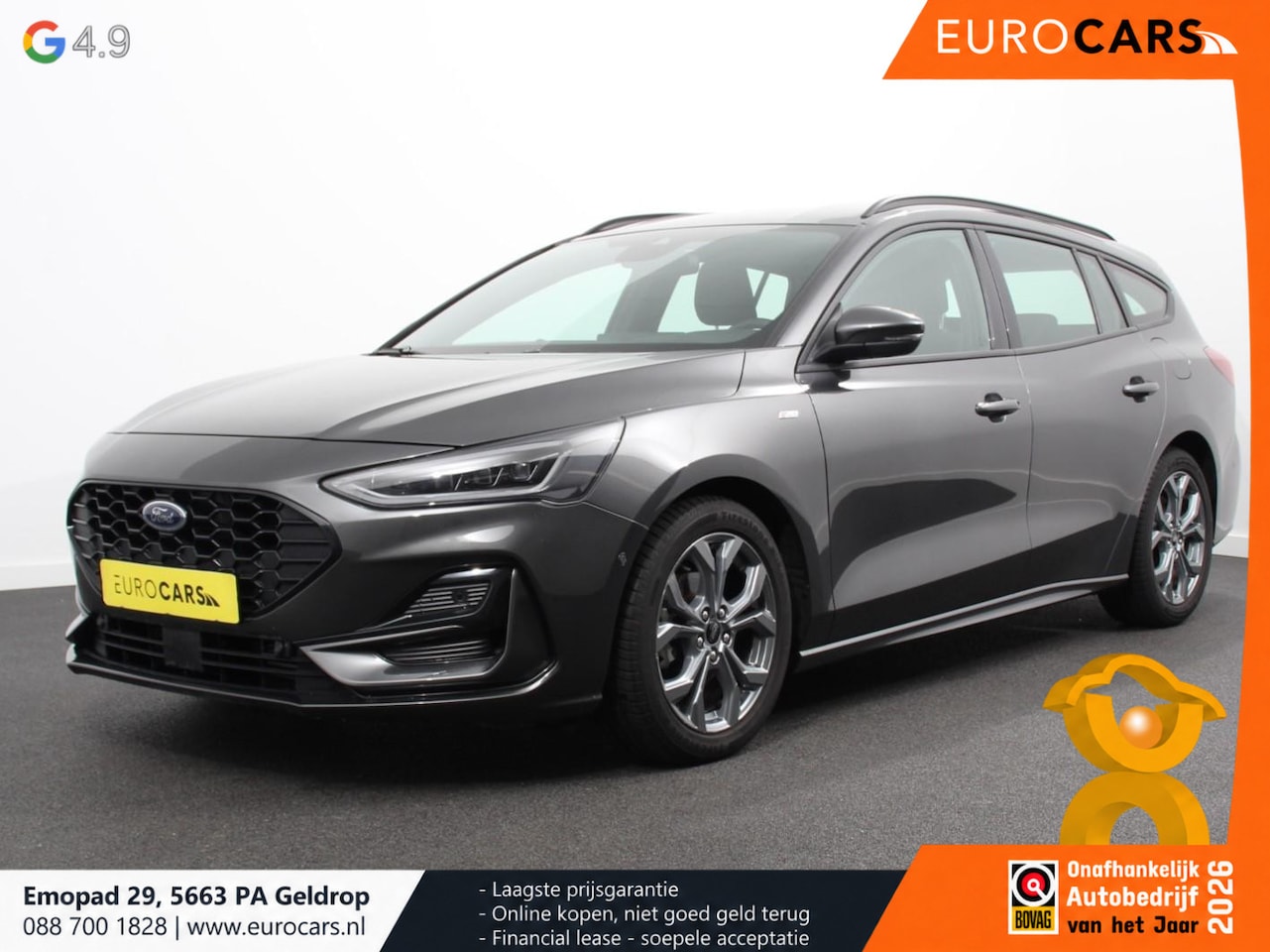 Ford Focus Wagon - 1.0 EcoBoost Hybrid ST Line Navigatie Climate Control Led Dab Camera Parkeer sensoren Crui - AutoWereld.nl