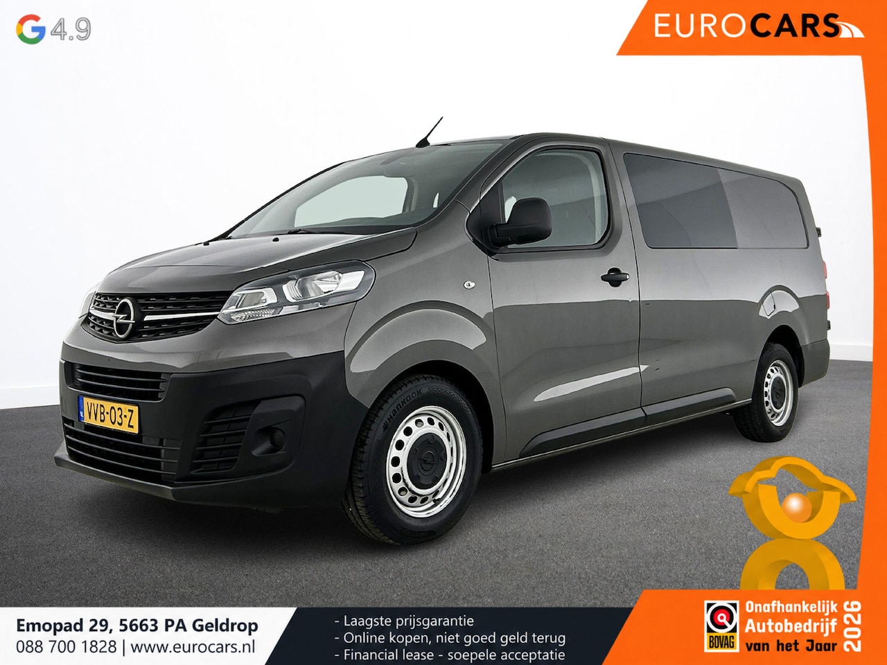 Opel Vivaro - 2.0 CDTI L3H1 Dubbele Cabine Automaat Airco Navigatie Trekhaak Camera Cruise Control - AutoWereld.nl