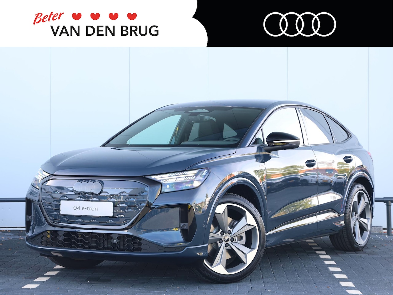 Audi Q4 Sportback e-tron - S edition 45 82 kWh 286pk | 21" lichtmetalen velgen | Optiek zwart | Trekhaak | Vehicle to - AutoWereld.nl