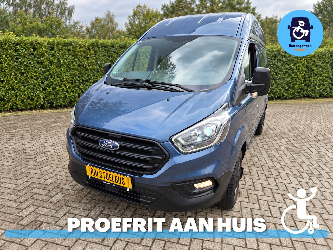 Ford Transit Custom - 280 2.0 TDCI L1H2 Rolstoelbus | Airco - AutoWereld.nl