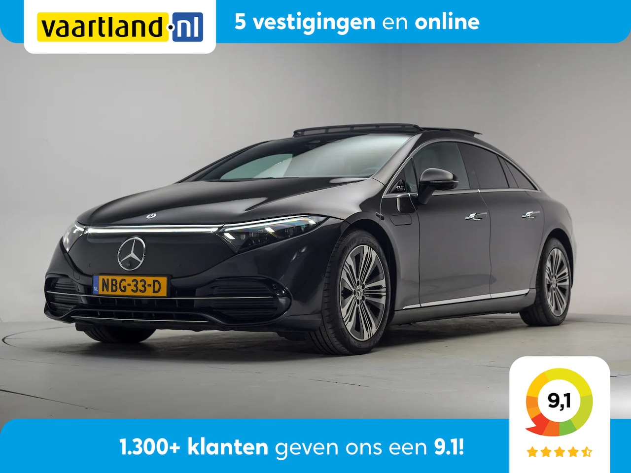 Mercedes-Benz EQS - 450+ Luxury Line [ Panorama Adapt.demping 360°-camera ] - AutoWereld.nl