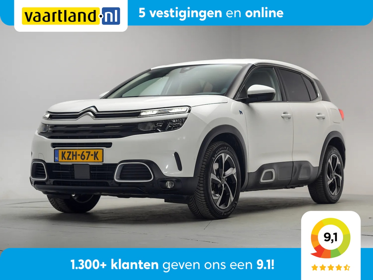 Citroën C5 Aircross - 1.6 Plug-in Hybrid 225 Feel Pack [ SoH 89,2% | LED Navi Apple/Android ] - AutoWereld.nl