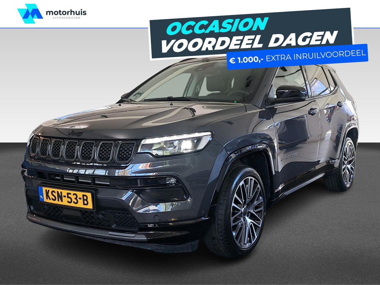 Jeep Compass - 1.5T e-Hybrid S-Memory, stoelventilatie, carplay/android-auto{u Memory, stoelventilatie, c - AutoWereld.nl