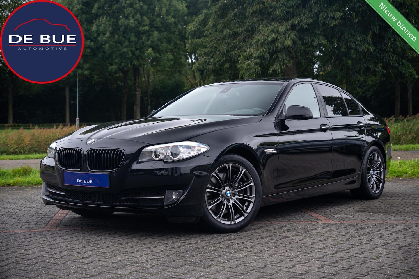 BMW 5-serie - 528i 245PK|M-Sport|NL Auto NAP|High Executive|LED|Leder|Cruise Control|Navi|Volledig Onder - AutoWereld.nl