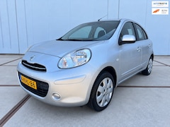 Nissan Micra - 1.2 Acenta 5drs clima - cruise control - isofix - bluetooth - all season - aux - goed onde