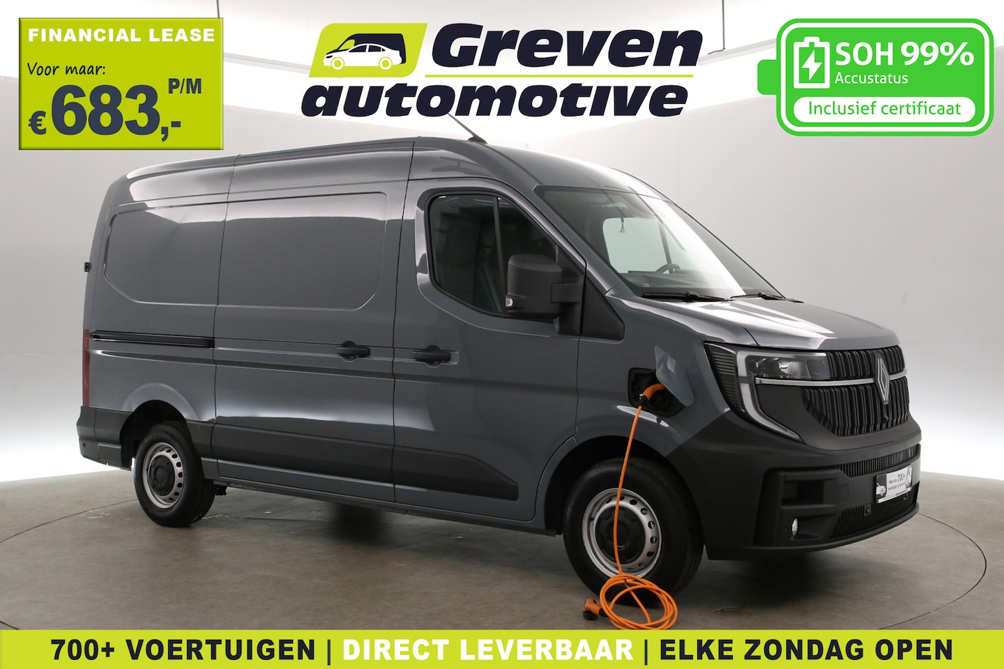 Renault Master E-Tech - 3,5t Long Range 87 kWh L2H2 | NIEUW | Snelladen | SOH 99% | Clima | Carplay | 2500kg Trekg - AutoWereld.nl