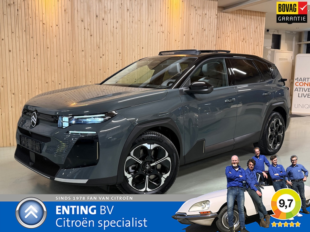 Citroën C5 Aircross - 1.6 Plug-In Hybrid 195 MAX SCHUIFDAK HYPE GREY WINTERPAKKET TREKGEW 1550KG - AutoWereld.nl