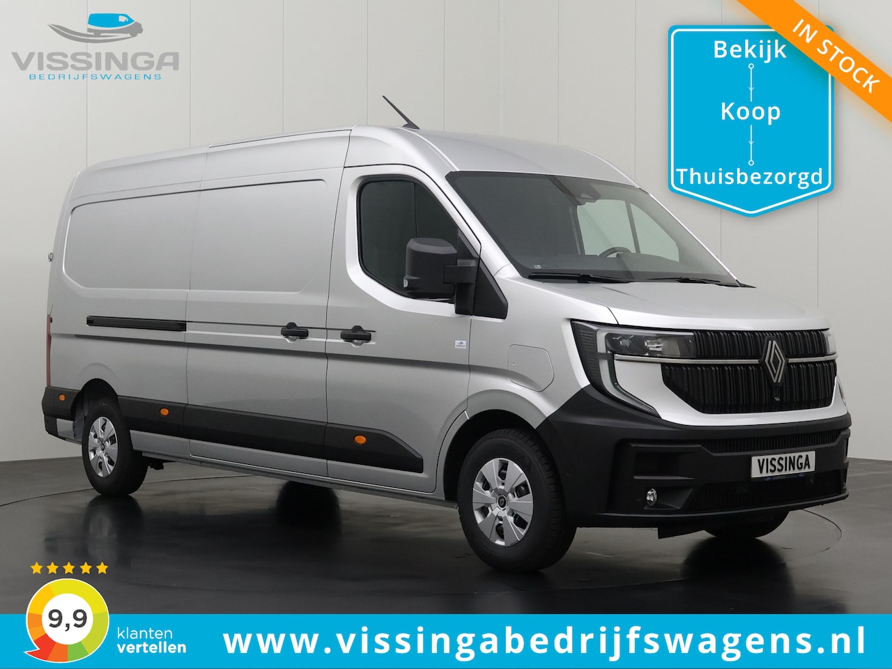 Renault Master E-Tech - L3H2 Long Range Extra 87 kWh Zilver - AutoWereld.nl