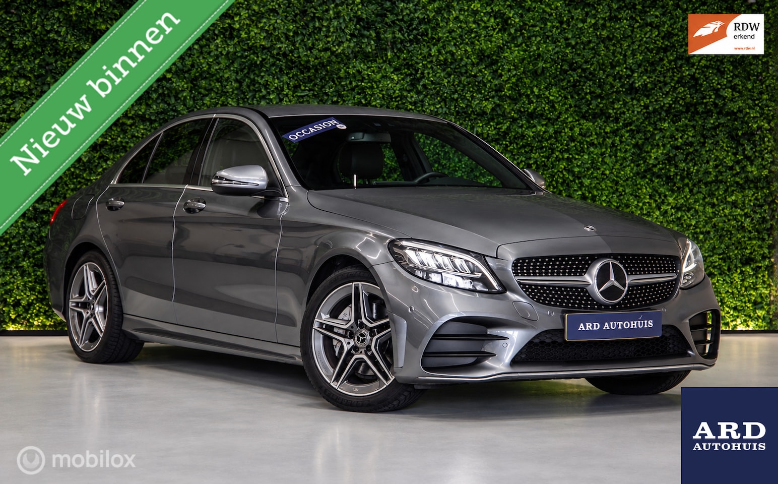 Mercedes-Benz C-klasse - 180 AMG-Line|1e eig|NL|Trekh,|Leder|Cam. - AutoWereld.nl