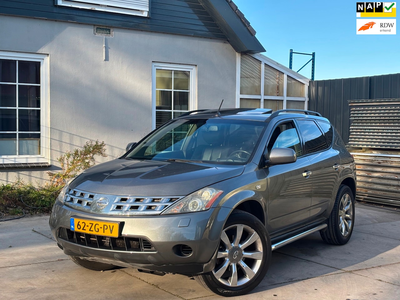 Nissan Murano - 3.5 V6 | Nieuwe APK | Leder | Full option | Pano | NAP | V6 | Trekhaak | Automaat | Airco - AutoWereld.nl