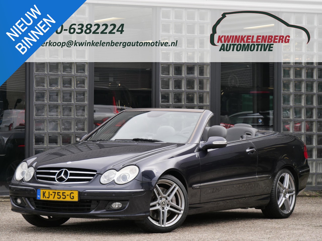 Mercedes-Benz CLK-klasse Cabrio - 350 AVANTGARDE/ LEER/ ELEKT STOELEN/ ELEKT. KLEP - AutoWereld.nl