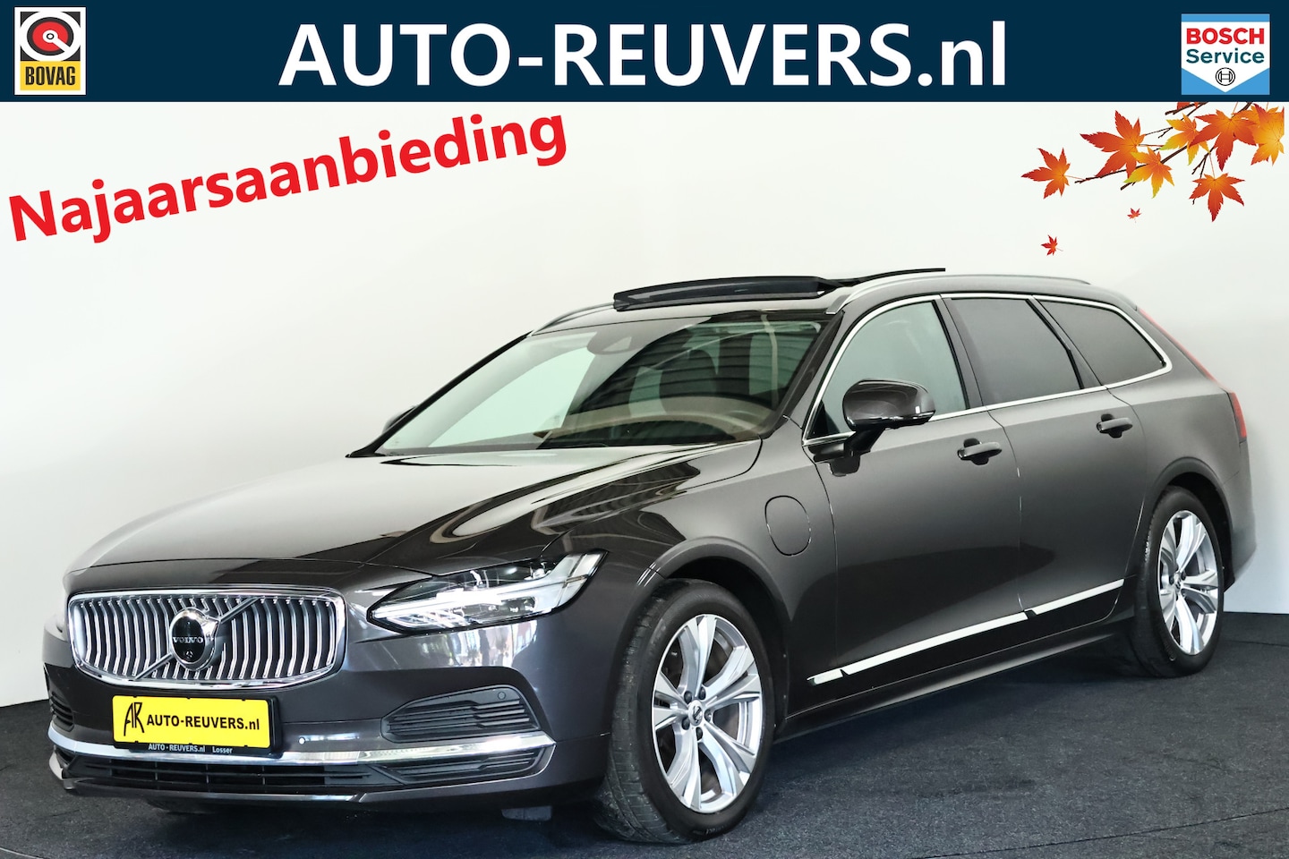 Volvo V90 - 2.0 T6 AWD Inscription / Opendak / Leder / Pilot assist / Trekhaak - AutoWereld.nl