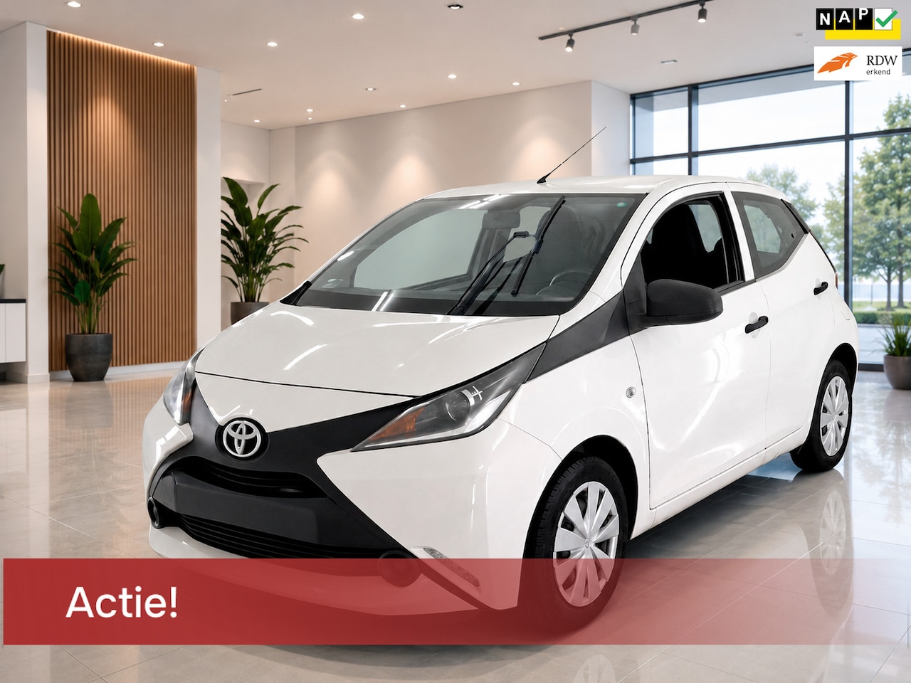 Toyota Aygo - 1.0 5D NAP KM'S AIRCO ELEK.RAMEN LED VERLICHTING CRUISECONTROL BLUETOOTH APK NIEUW MODEL - AutoWereld.nl