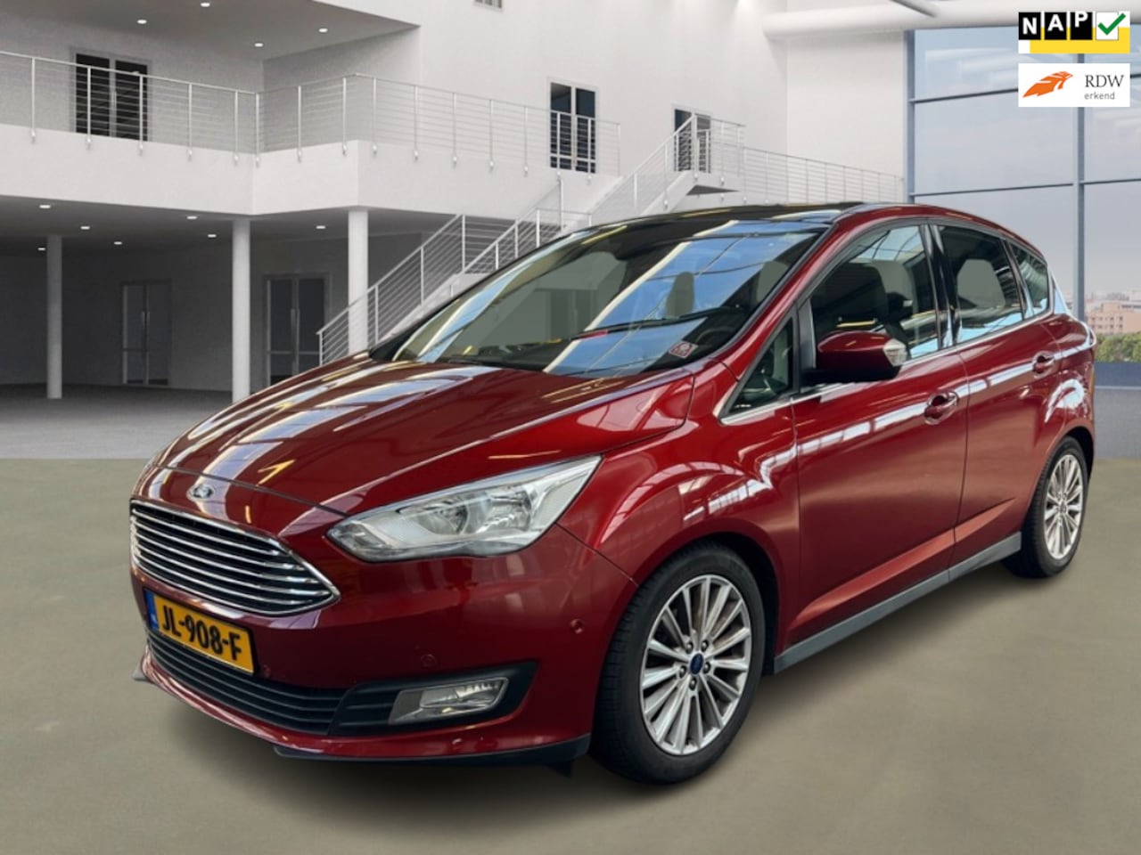 Ford C-Max - 1.0 Titanium|PANO|6BAK|CAMERA|NAVI|CRUISE|AIRCO| - AutoWereld.nl