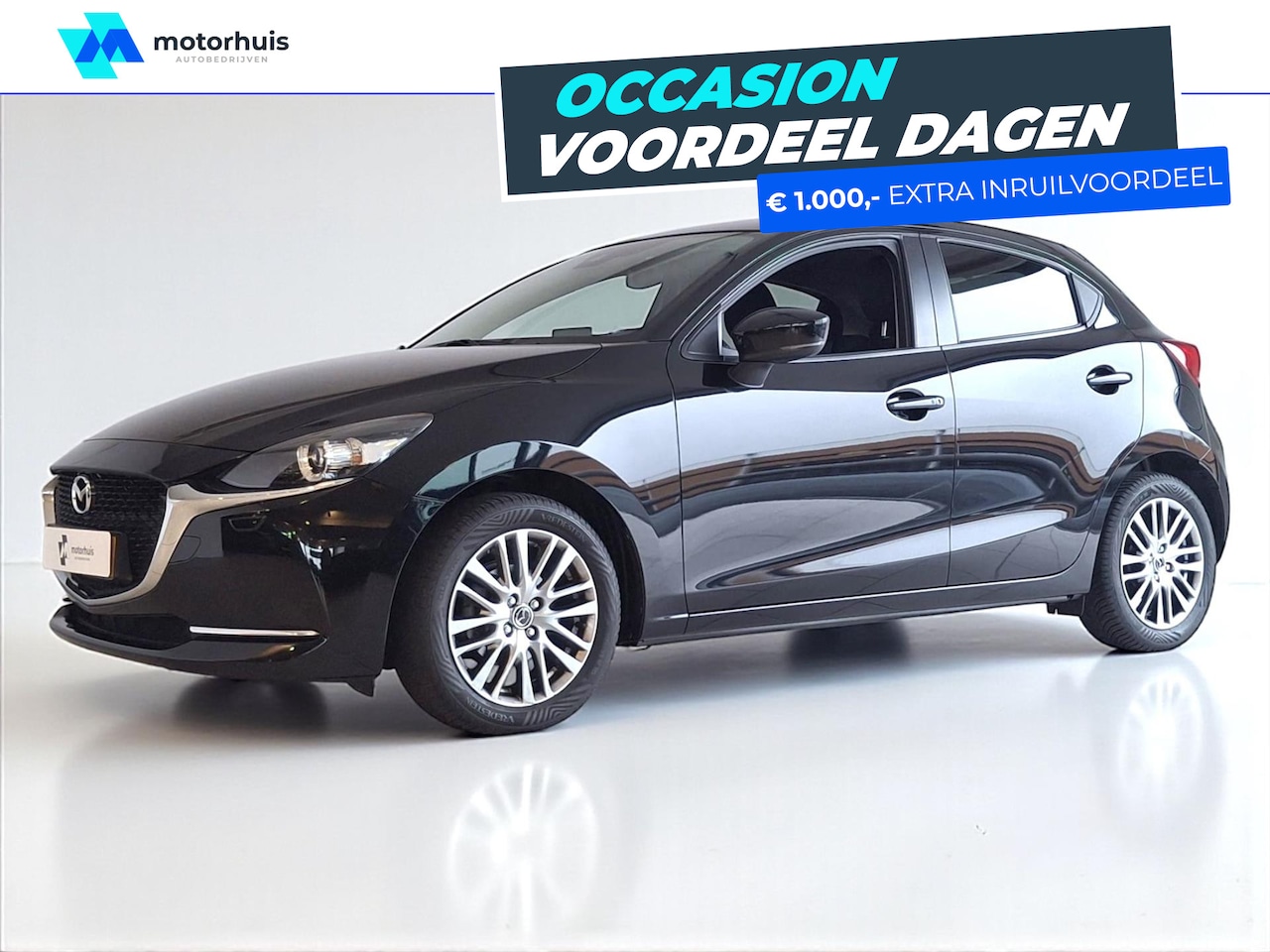 Mazda 2 - 1.5 SKYACTIV-G 90PK Luxury LED HUD WINTERPACK CAMERA | Android auto | Apple CarPlay | Blue - AutoWereld.nl