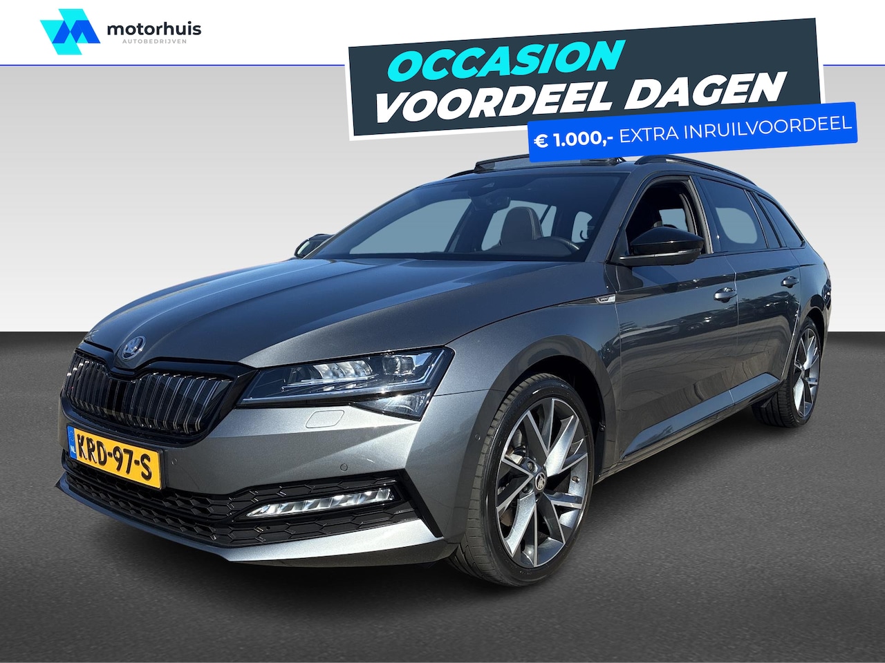 Skoda Superb Combi - Skoda 1.4 Tsi PHEV 218PK DSG SPORTLINE PANO VIRTUAL TREKHAAK CANTON SOUND - AutoWereld.nl