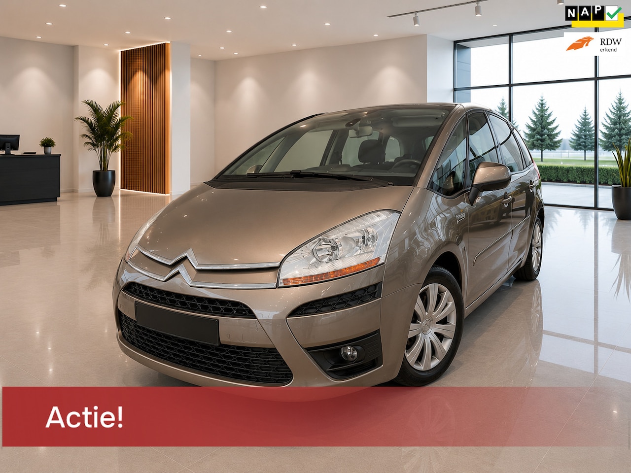 Citroën C4 Picasso - 1.6 5DRS NAP KM'S AIRCO ELEK.RAMEN CRUISECONTROL TREKHAAK NIEUWE APK NIEUW MODEL - AutoWereld.nl
