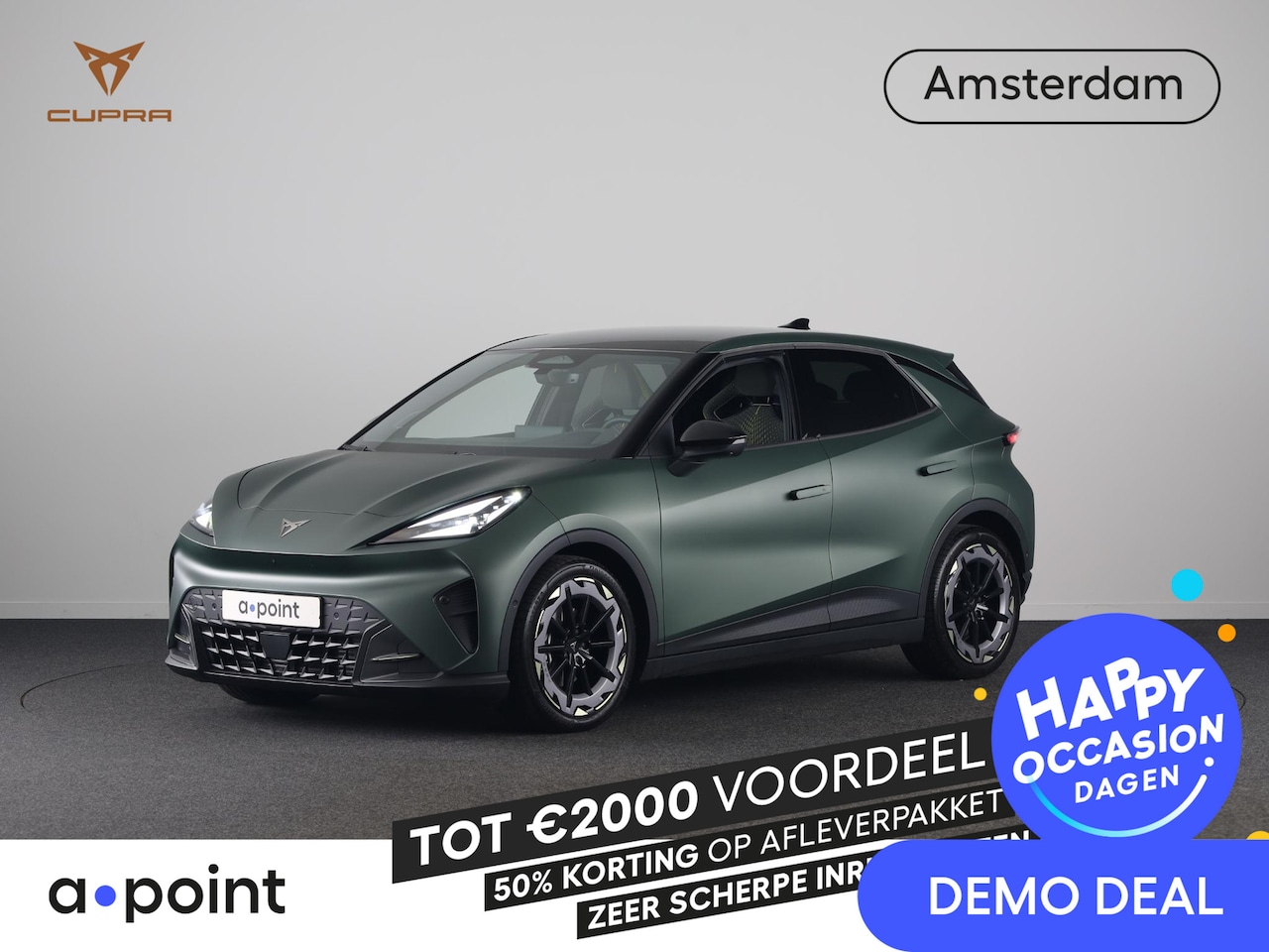 CUPRA Raval - VZ Rebel 56 kWh 225pk Panoramadak | Elektrisch verstelbare voorstoel | Travel Assist | Par - AutoWereld.nl