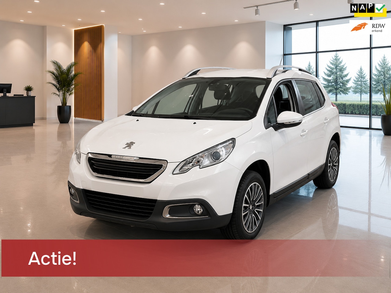 Peugeot 2008 - 1.2 5DRS NAP KM'S AIRCO NAVI SCHERM ELEK.RAMEN TREKHAAK CRUISECONTROL BLUETOOTH APK DAKRAI - AutoWereld.nl