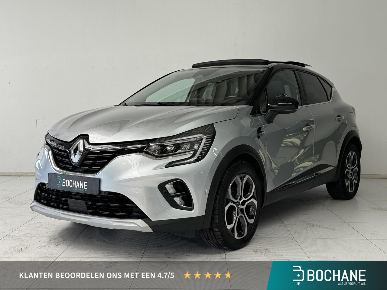 Renault Captur - 1.6 E-Tech Plug-in Hybrid 160 Intens | Panoramadak | Leder | 360º Camera | Stoelverwarming - AutoWereld.nl