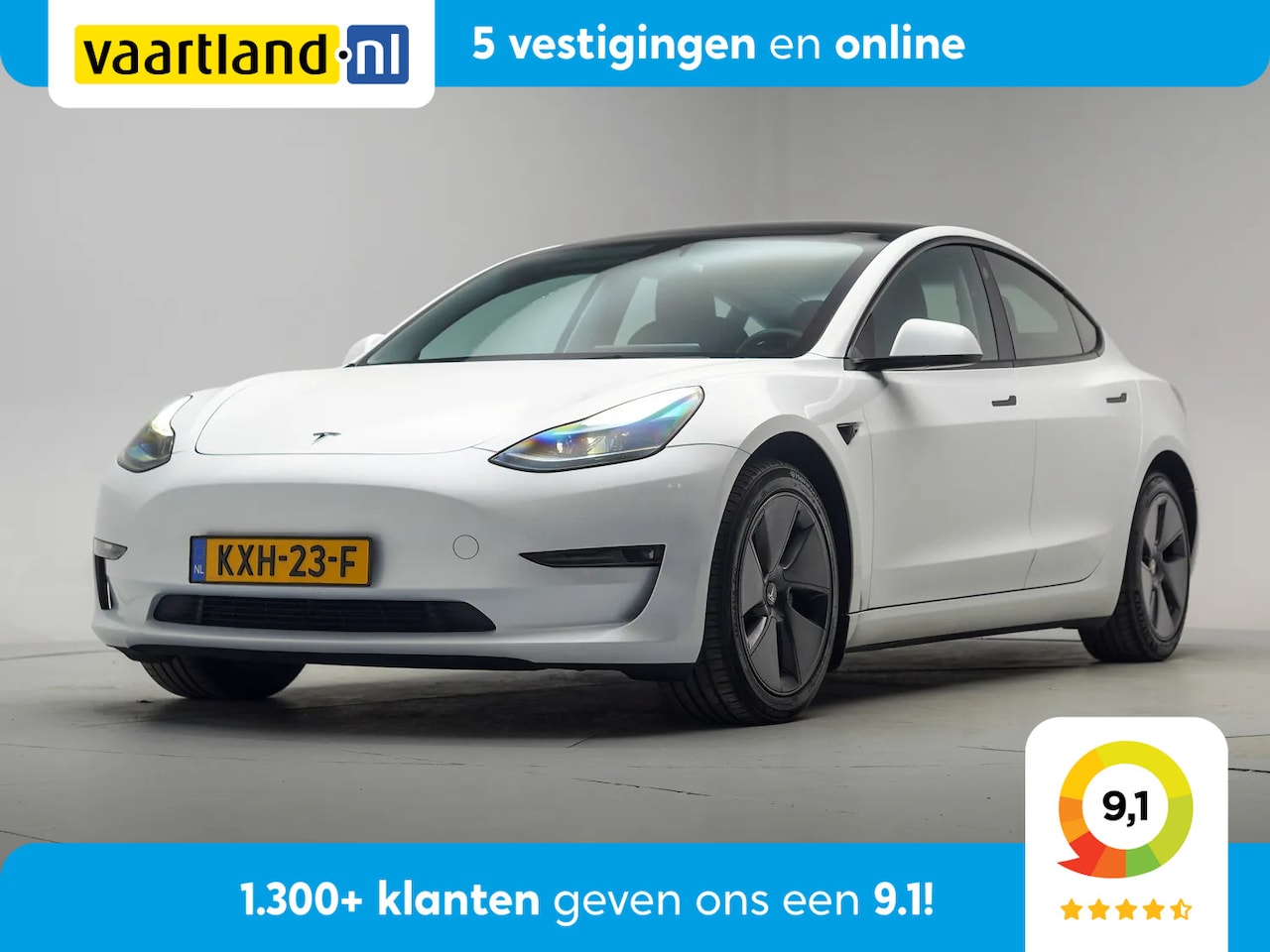 Tesla Model 3 - Long Range AWD 75 kWh [ Panoramadak Camera Leder ] - AutoWereld.nl