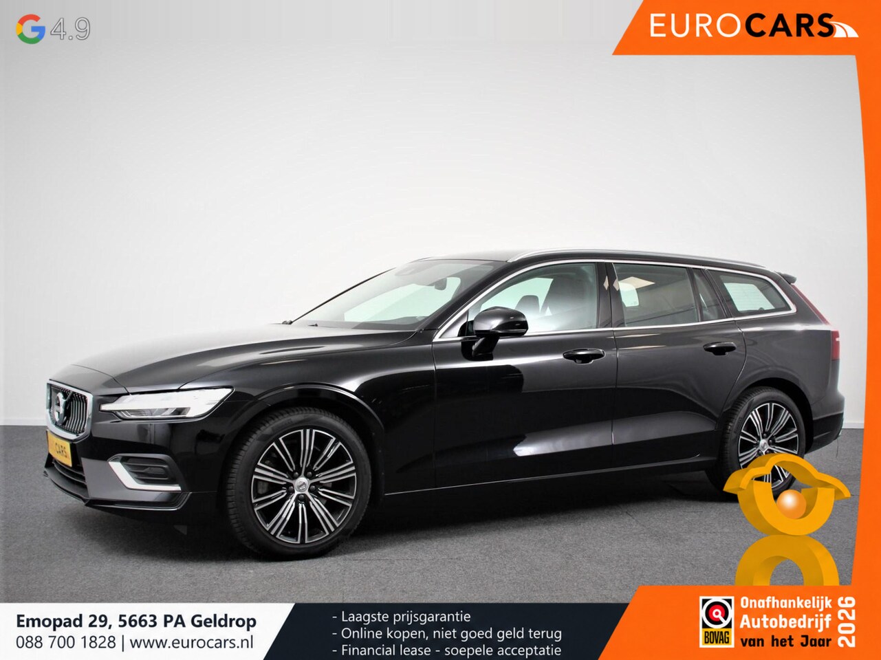 Volvo V60 - 2.0 T5 250pk Automaat Inscription Navigatie Apple Carplay/Android Auto Climate control Led - AutoWereld.nl