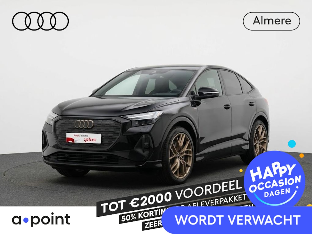 Audi Q4 Sportback e-tron - S edition performance 82 kWh 286pk | Komt eind oktober binnen | Panoramadak | Stuurverwarm - AutoWereld.nl