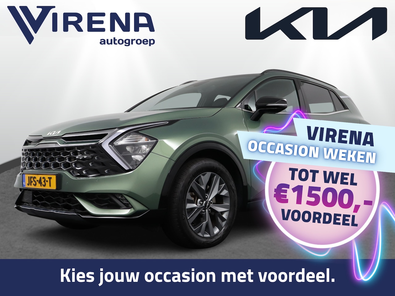 Kia Sportage - 1.6 T-GDi Hybrid GT-Line Limited Edition - Cruisecontrole - Stoel/stuurwiel verwarming - L - AutoWereld.nl