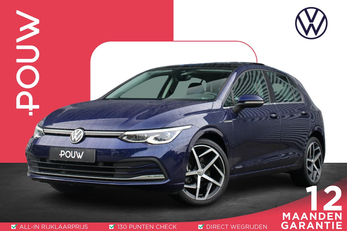 Volkswagen Golf - 1.5 eTSI 150pk DSG 1st Edition Style | Panoramadak | Elek. Stoel | Achterbank Verwarmd - AutoWereld.nl