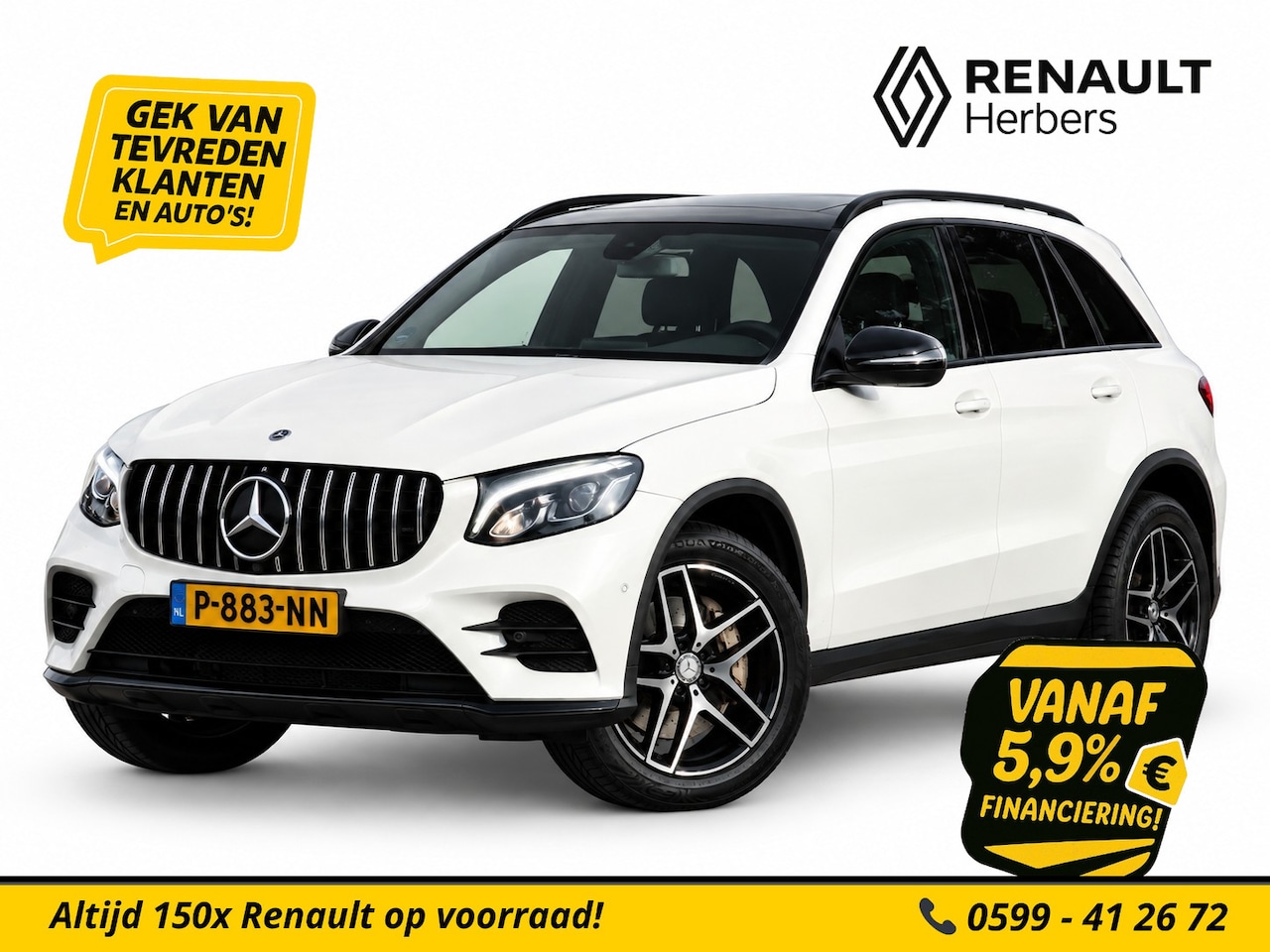 Mercedes-Benz GLC-klasse - 250 4MATIC Ambition AMG / NIGHT / KEYLESS START / AFN TREKHAAK / CAMERA / CRUISE - AutoWereld.nl