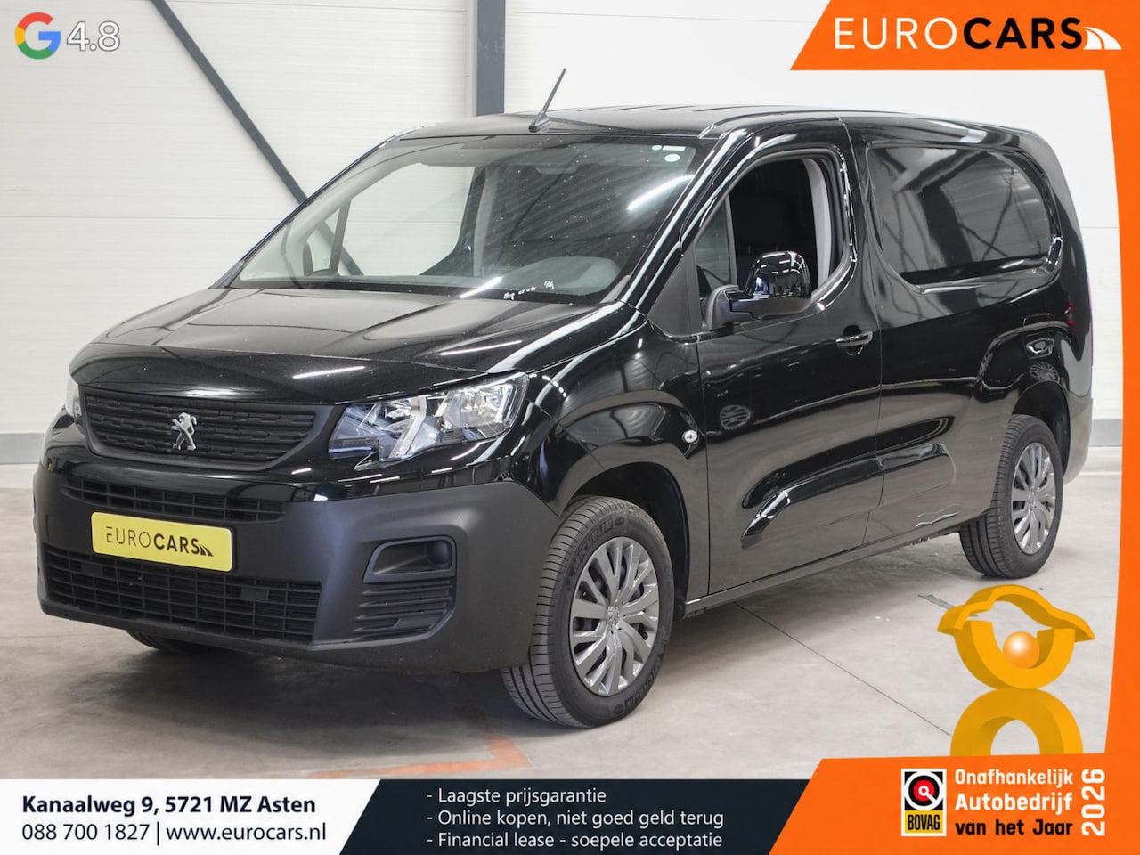 Peugeot Partner - 1.5 BlueHDi 100pk L2 Airco Cruise control Trekhaak Parkeersensoren Bluetooth - AutoWereld.nl